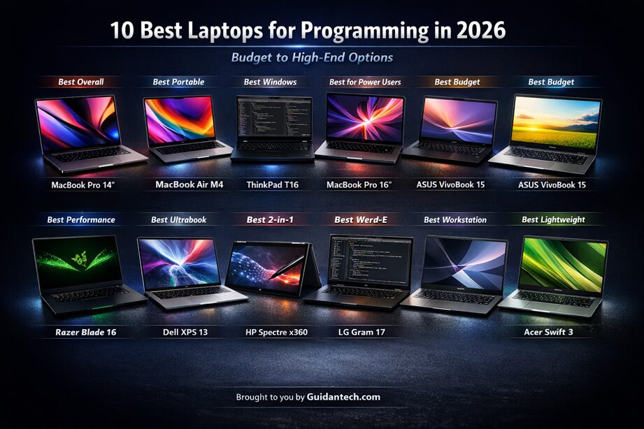 10 Best Laptops for Programming in 2026 (Budget to High-End Options) 10 Best Laptops for Programming in 2026 (Budget to High-End Options)