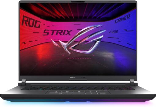 ASUS ROG Strix G16 (2025) Gaming Laptop, 16” ROG Nebula Display 16:10 2.5K 240Hz/3ms, NVIDIA® GeForce RTX™ 5070 Ti GPU, Intel® Core™ Ultra 9 275HX Processor, 32GB DDR5, 1TB SSD, Wi-Fi 7, Win11 Home - Product Image