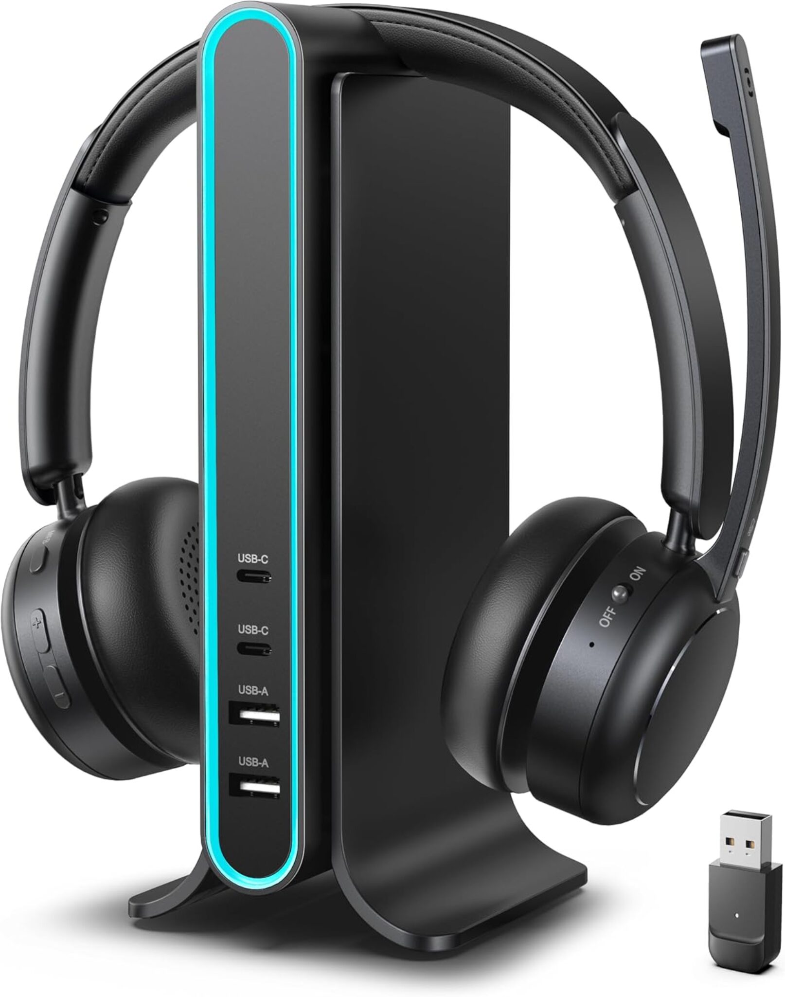Microphone Intercom Bluethooth Bluetooth Headset Wireless Headset with Mic for Work Qual...