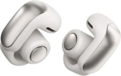 Bose Ultra Open Earbuds - Bluetooth Open Ear Earbuds with OpenAudio for Awareness, Clip-On Design for Comfort, Water Resistant, Up to 48 Hrs of Playtime, White Smoke - Product Image