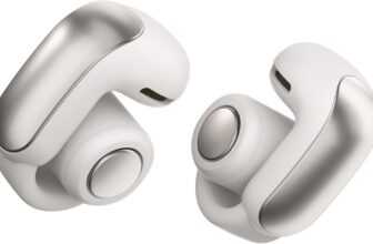 Bose Ultra Open Earbuds - Bluetooth Open Ear Earbuds with OpenAudio for Awareness, Clip-On Design for Comfort, Water Resistant, Up to 48 Hrs of Playtime, White Smoke - Product Image