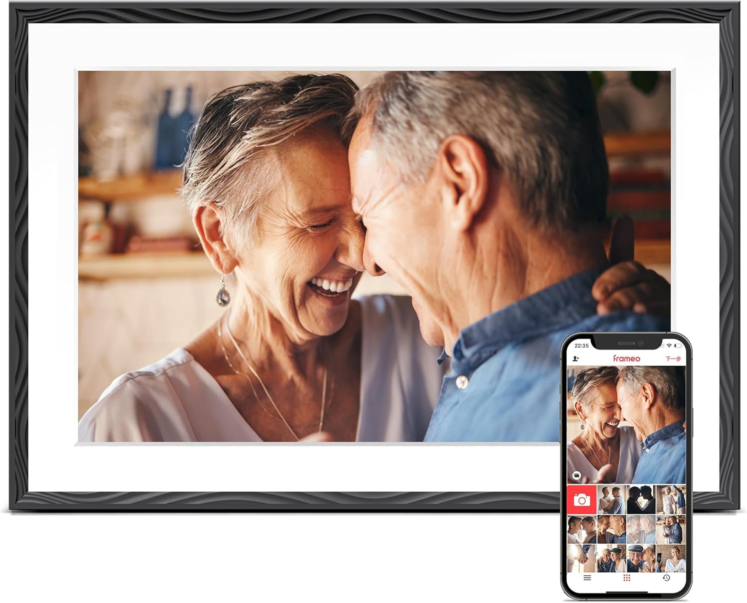 Meet Frameo Digital Picture Frame With Wifi and Memory Meet Frameo Digital Picture Frame With Wifi and Memory