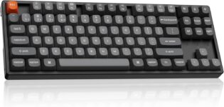 Keychron K8 Max TKL Wireless Mechanical Keyboard, QMK 2.4 GHz/Bluetooth 5.1/Wired with Aluminum Frame, RGB Backlit Hot-Swappable Programmable Keychron Super Banana Switch for Mac Windows Linux - Product Image