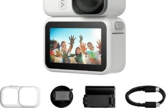 Xtra Atto Wearable 4K Action Camera (128GB), 54 g, Light and Compact, 1/1.3″ Sensor, 4K/60fps Video, 220‑Min Max Recording, 5-Min Pre-Recording, Built-in Stabilization, 600MB/s Fast Transfer - Product Image