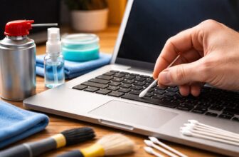 Clean laptop keyboard