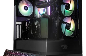 iBUYPOWER Y40 PRO Black Gaming PC Desktop Computer AMD Ryzen 9 7900X CPU, NVIDIA GeForce RTX 5070Ti 16GB GPU, 32GB DDR5 RGB 5200MHz RAM, 2TB NVMe SSD, Windows 11 Home, Keyboard, Mouse - Y40BA9N57T01 - Product Image