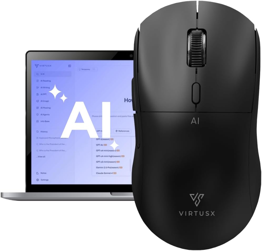 Virtusx Jethro AI Mouse – Voice & Audio Recorder for Lecture & Virtusx Jethro AI Mouse – Voice & Audio Recorder for Lecture &