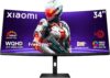 XIAOMI 34 inch Curved Gaming Monitor, 180HZ 1ms 1500R WQHD 2K 100% sRGB Desktop LCD Computer Screen PC Vertical HDMI Computer Monitors Ultrawide FreeSync Premium with DisplayPort Adjustable Stand - Product Image