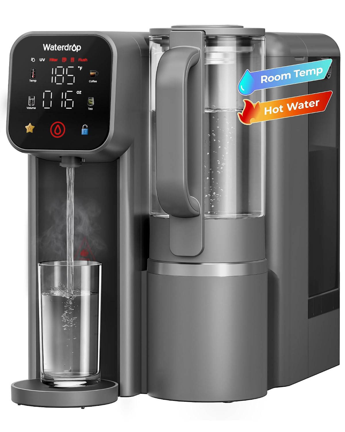 Waterdrop M6H Instant Hot Reverse Osmosis System Countertop Water Filtration Waterdrop M6H Instant Hot Reverse Osmosis System Countertop Water Filtration