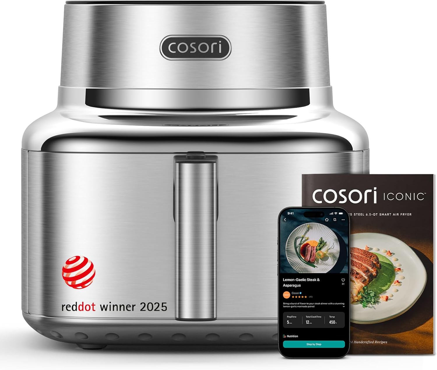 Cosori Iconic Stainless Steel Air Fryer 6.5Qt Review Cosori Iconic Stainless Steel Air Fryer 6.5Qt Review