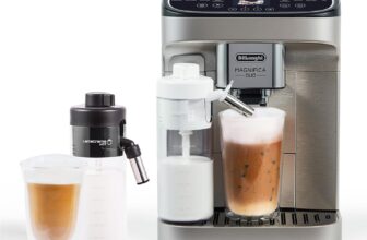De'Longhi Magnifica Duo Automatic Espresso Machine, Milk Frother, Silver - Product Image