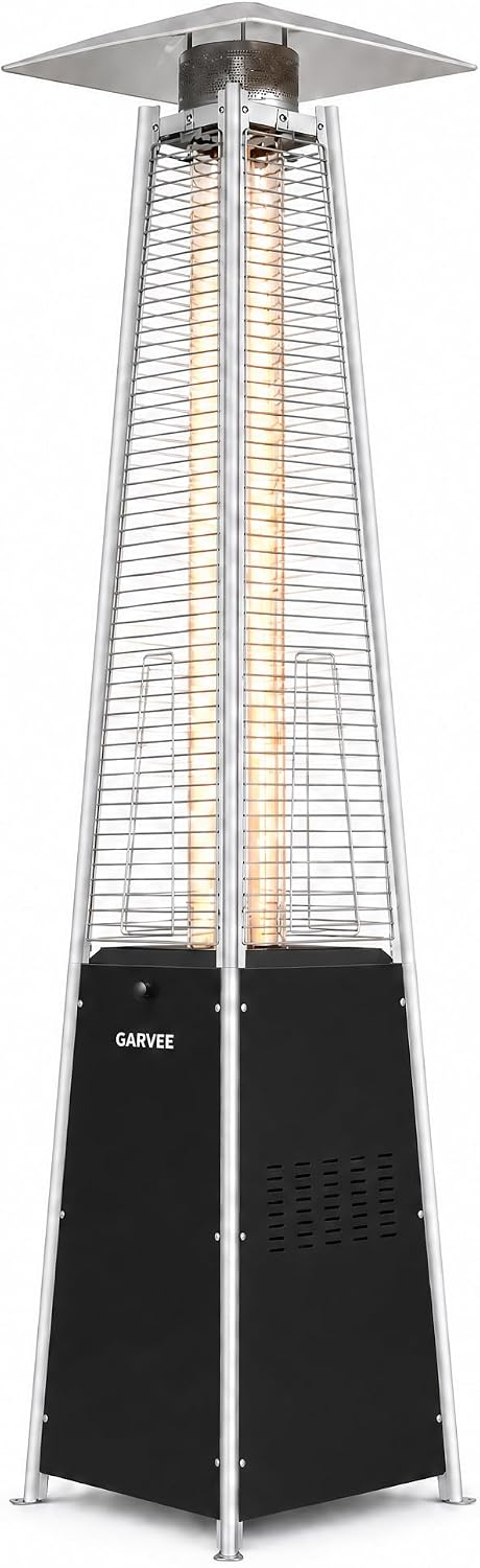 Garvee Pyramid Propane Patio Heater with Wheels & Waterproof Cover Garvee Pyramid Propane Patio Heater with Wheels & Waterproof Cover