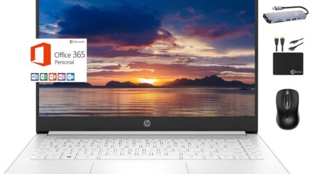 HP Premium 14″ Micro-Edge Portable Laptop Student Business Intel